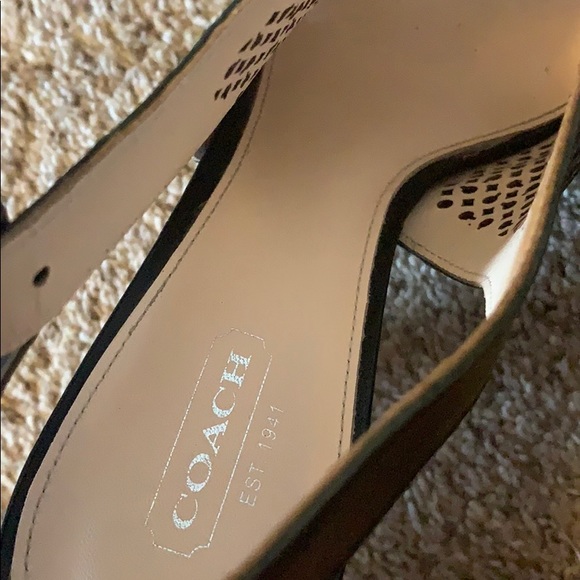 Coach Black Strap Heels - Picture 5 of 5